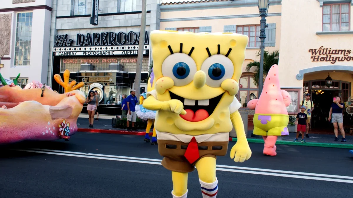 SpongeBob v ulicích.