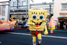 SpongeBob v ulicích.