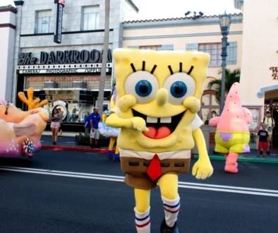 SpongeBob v ulicích.