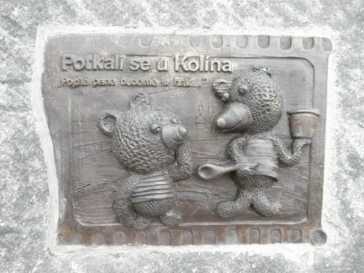 Plaketa Potkali se u Kolína