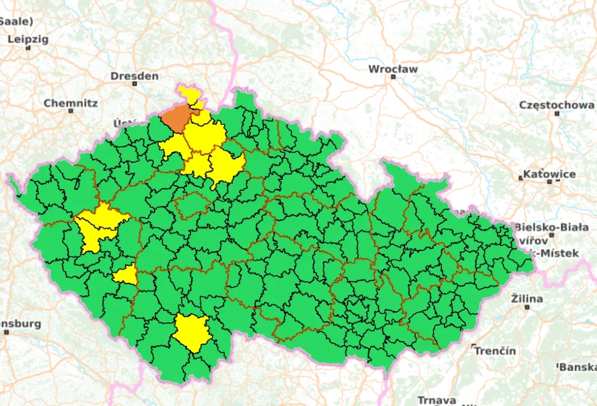 Aktuální mapa hydrologického sucha | TVGURU.cz Aktuální mapa hydrologického sucha