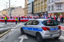 polska policie kontroluje protesty v Polsku