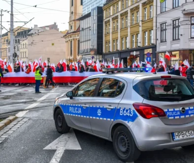 polska policie kontroluje protesty v Polsku