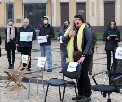 Herečka Olesia Zhurakivska.