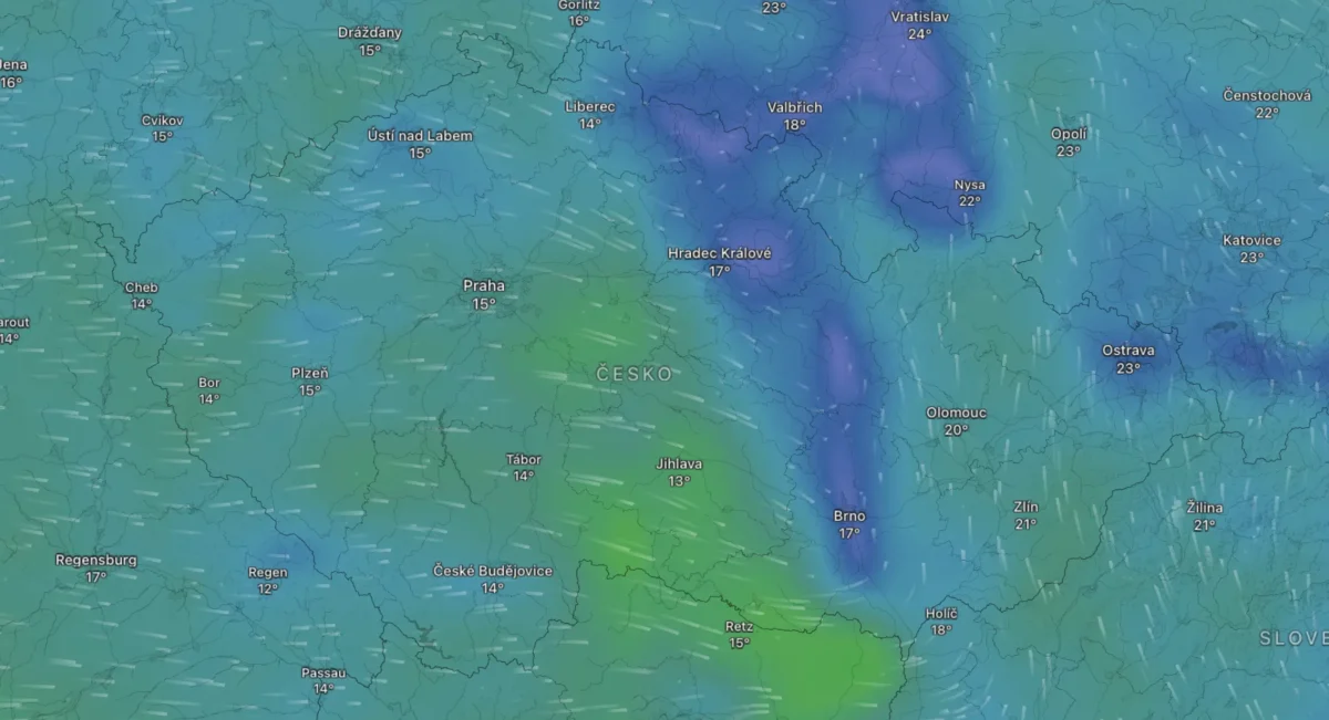 Snímek obrazovky 2026-06-01 v 182012 | TVGURU.cz Mapa počasí na středu