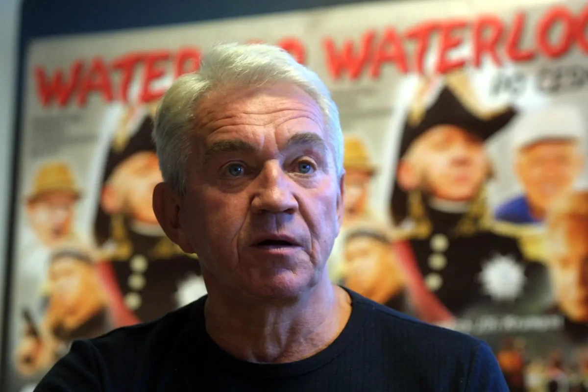 Herec Jiří Krampol při premiéře filmu Waterloo po česku