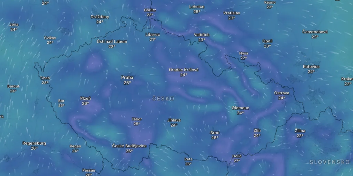 Snímek obrazovky 2026-06-08 v 151745 | TVGURU.cz Mapa počasí na úterý