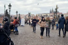 Zalidněná Praha