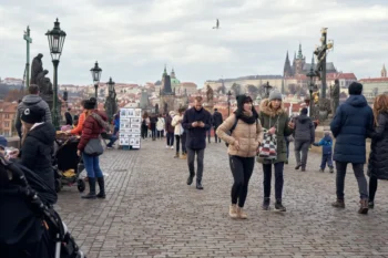 Zalidněná Praha