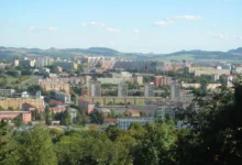 Paneláky v Mostě v roce 2015