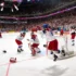 čeští hokejový reprezentanti radujícíc se na ledě v Pražské O2 aréně při výhře ve finále mistrovství světa 2024 v Praze nad švýcarským týmem