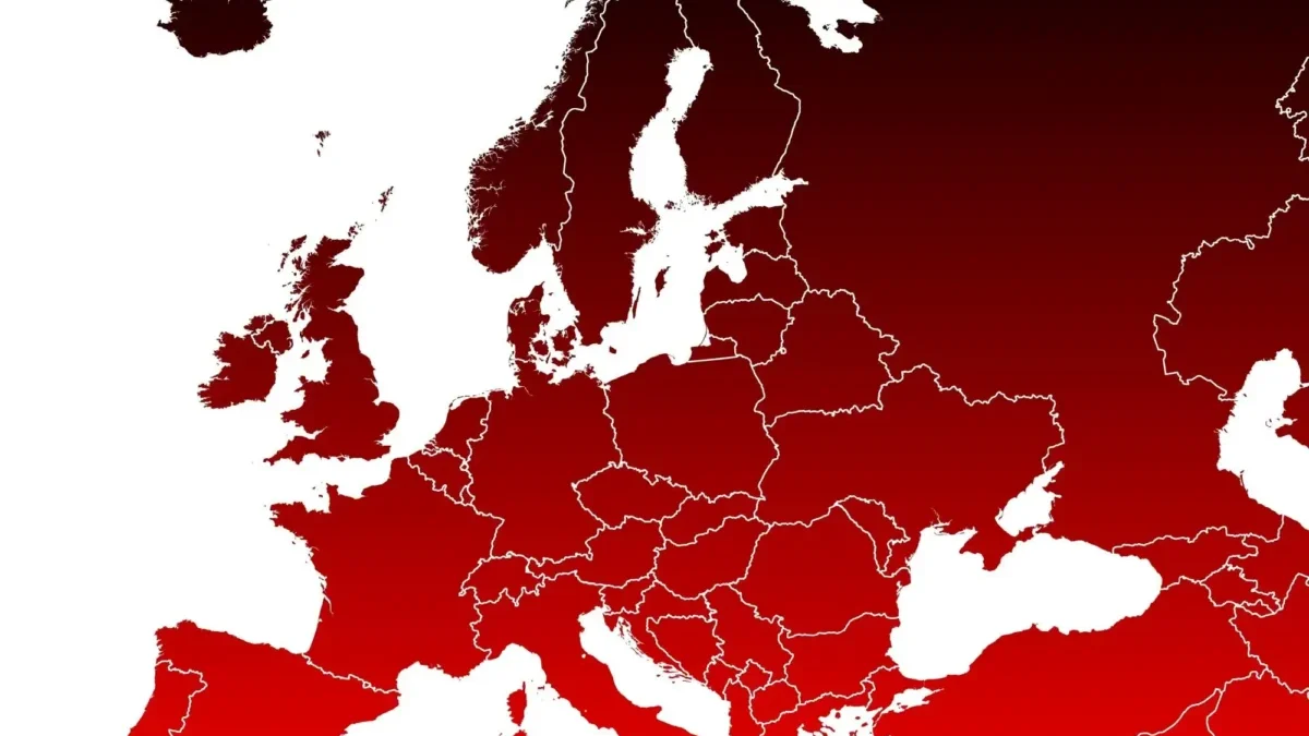Evropa se upeče ve vlastní šťávě - rudá mapa