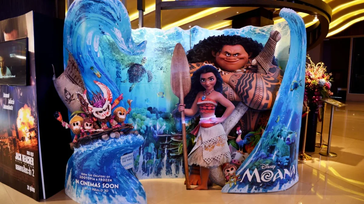 dekorativní upoutávka na film Moana