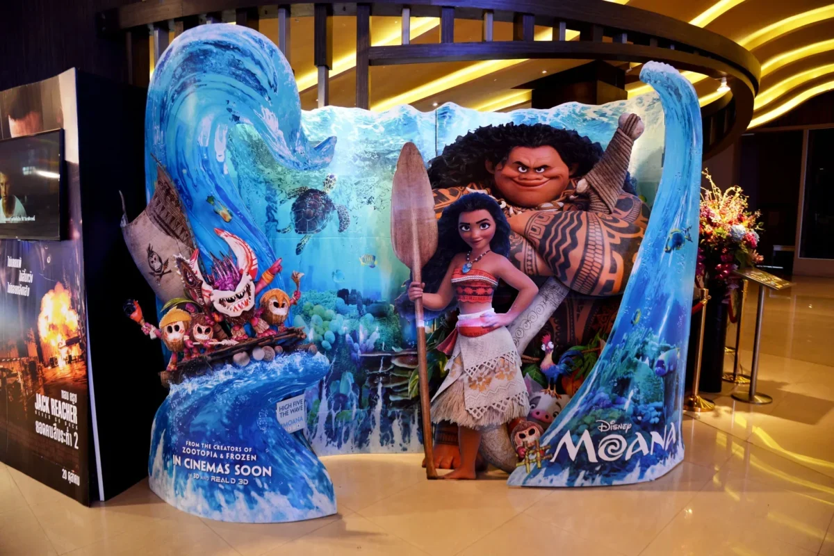 dekorativní upoutávka na film Moana