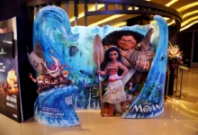 dekorativní upoutávka na film Moana