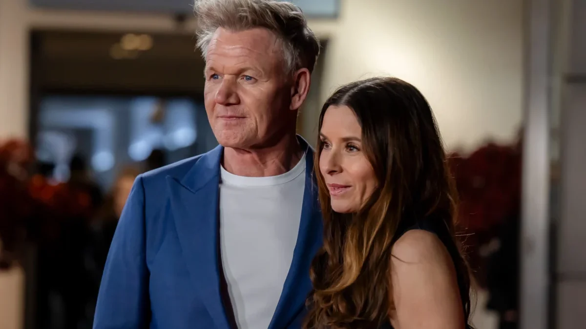 Kuchař Gordon Ramsay se ženou.