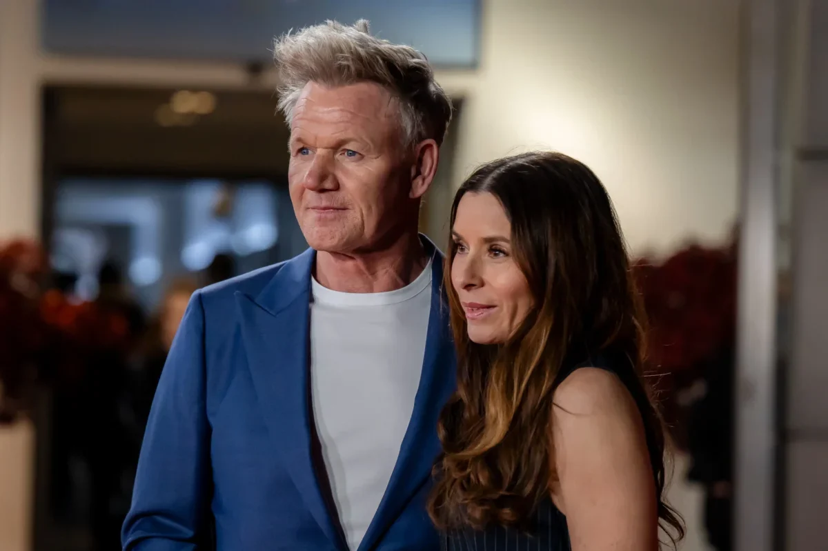 Kuchař Gordon Ramsay se ženou.