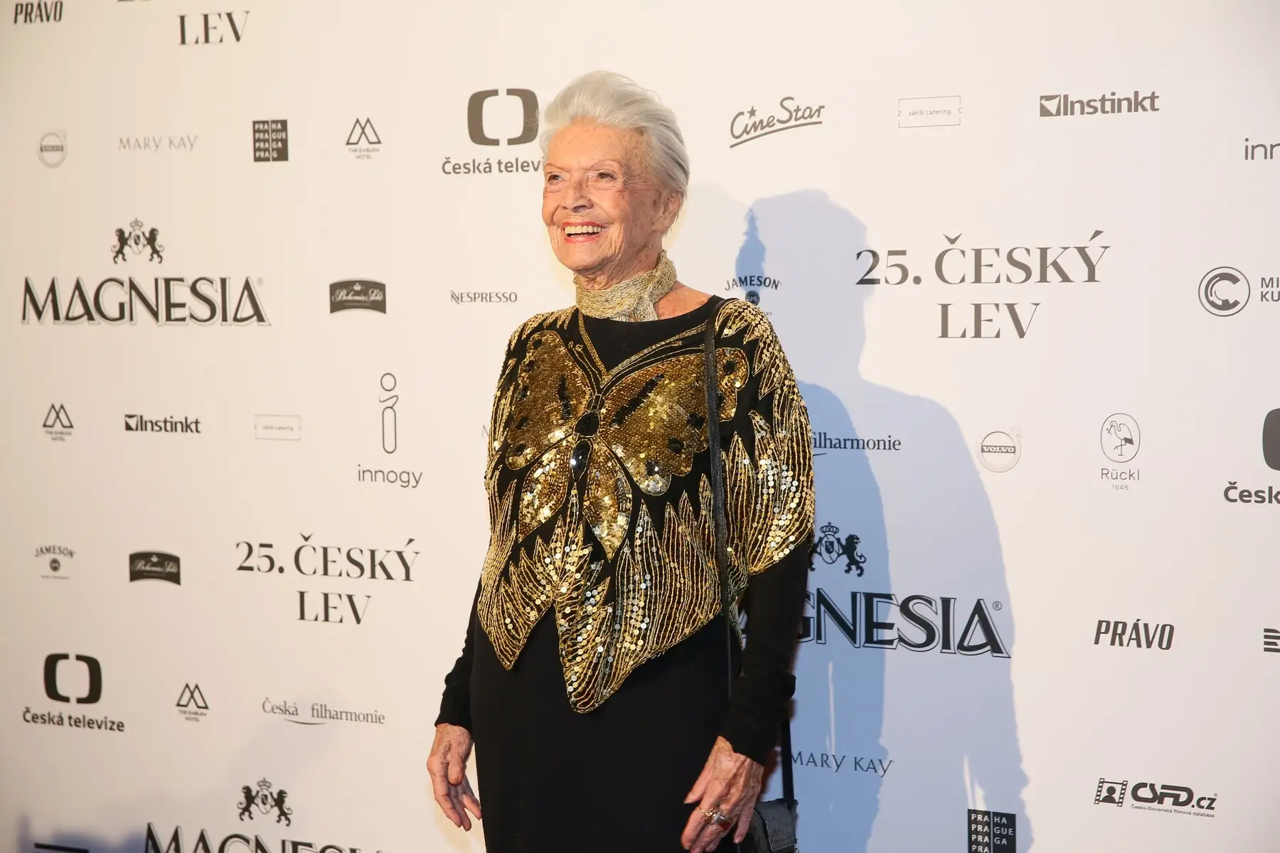 Zdenka Procházková na předávání filmových cen Český lev