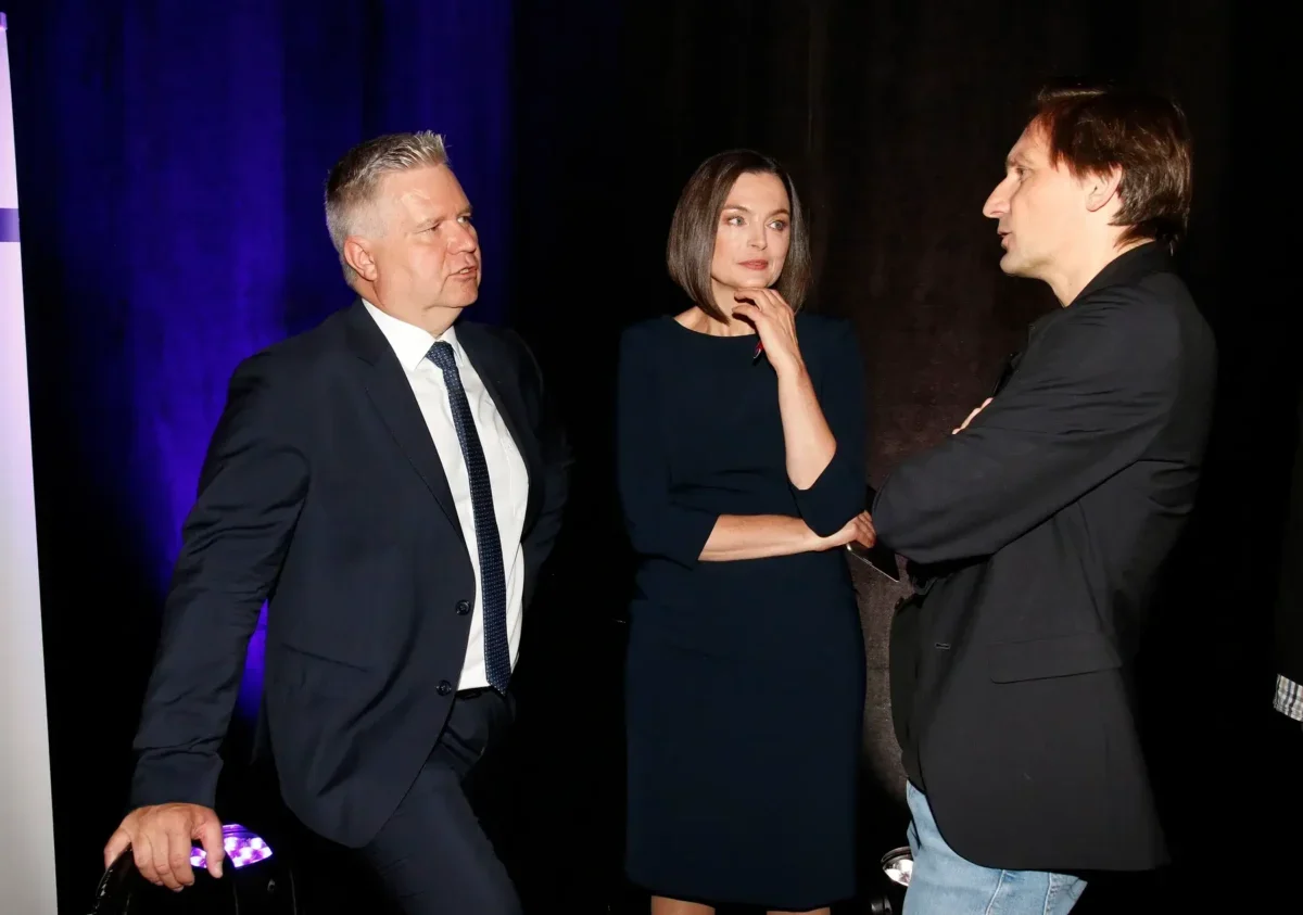 Barbora Kroužková, Daniel Takáč na tiskové konferenci ČT.