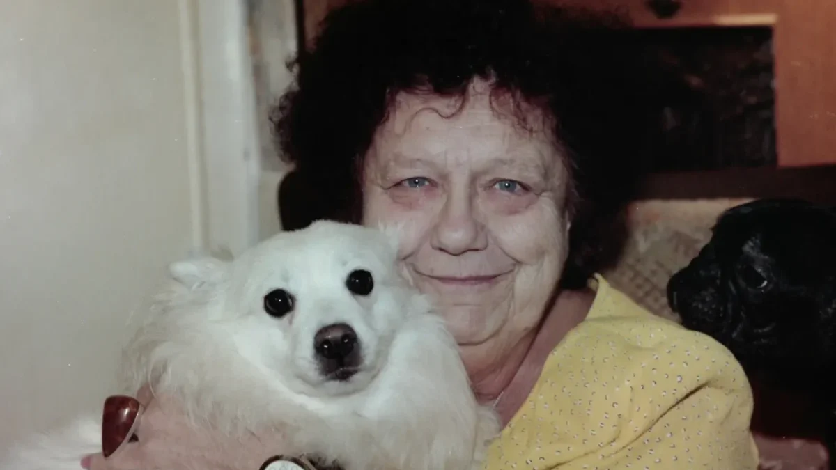 Helena Růžičková se psem.