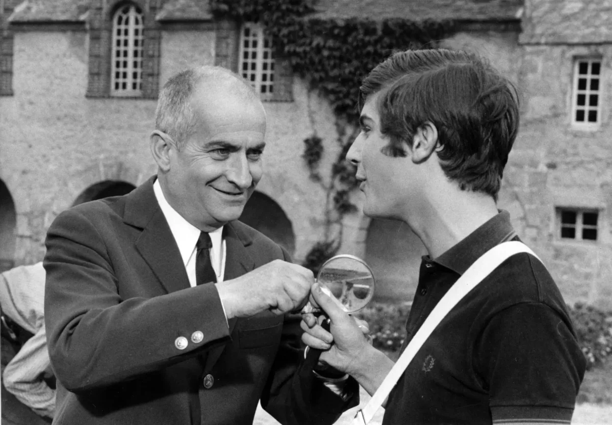 Ve filmu si slavný herec zahrál se svým synem. Zdroj: Profimedia | TVGURU.cz Louis de Funés a syn.