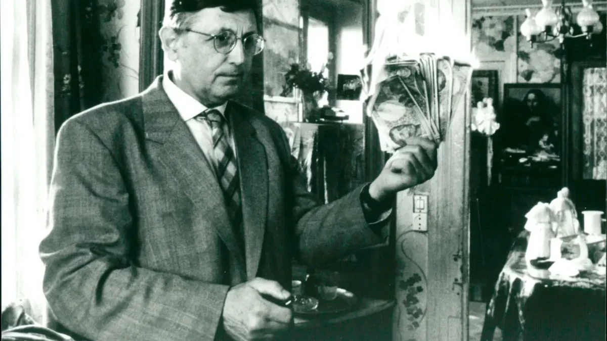 Jiří Menzel na černobílé fotografii