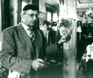 Jiří Menzel na černobílé fotografii