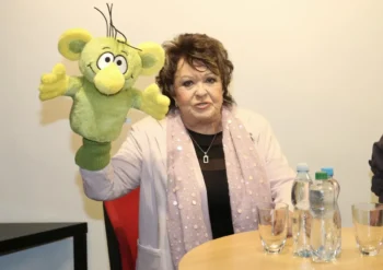 Jiřina Bohdalová s Rákosníčkem