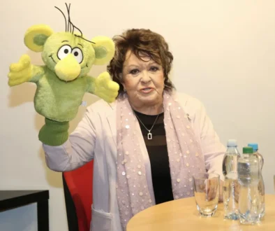Jiřina Bohdalová s Rákosníčkem