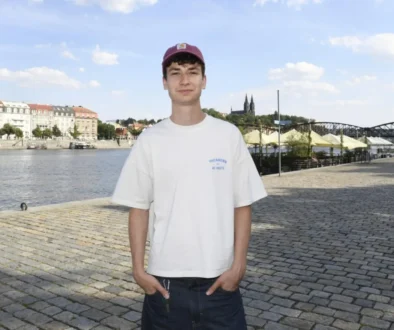 Antonio Šoposki na Smíchovské náplavce - mladý herec
