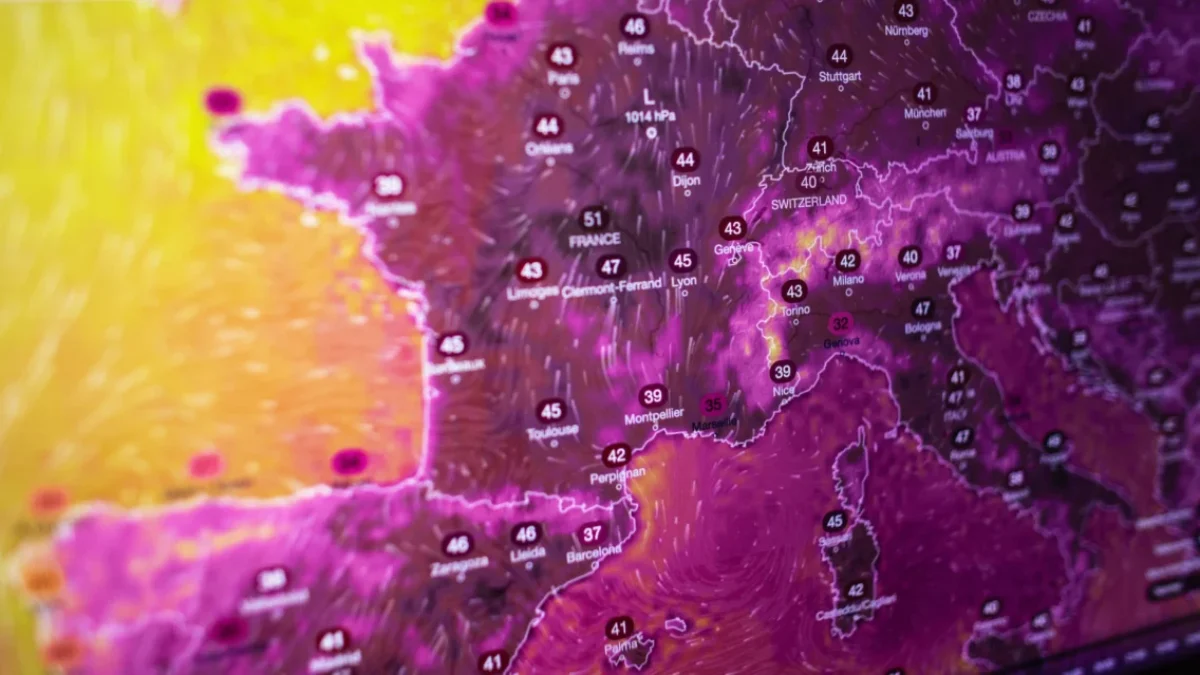 Meteorologická mapa Evropy
