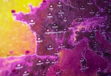 Meteorologická mapa Evropy