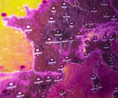 Meteorologická mapa Evropy