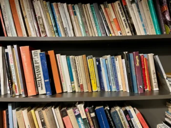 Vystavené české knihy a učebnice