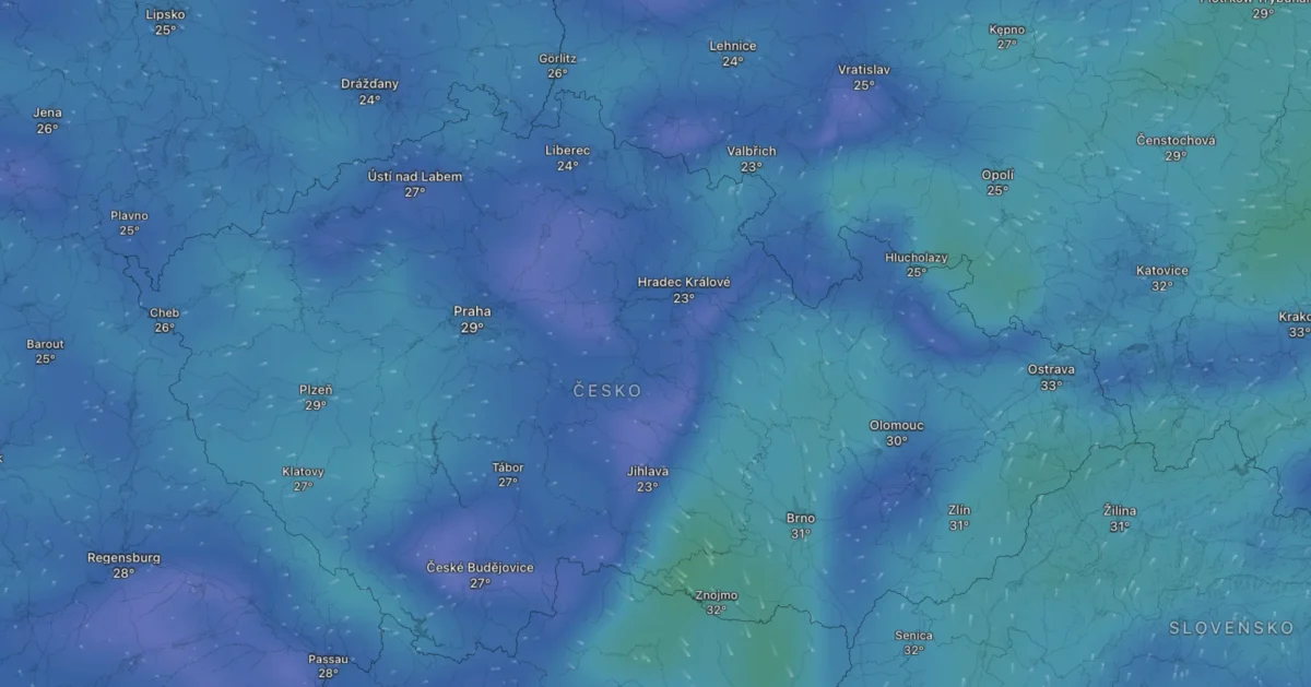Snímek obrazovky 2026-07-29 v 140219 | TVGURU.cz Mapa počasí na sobotu