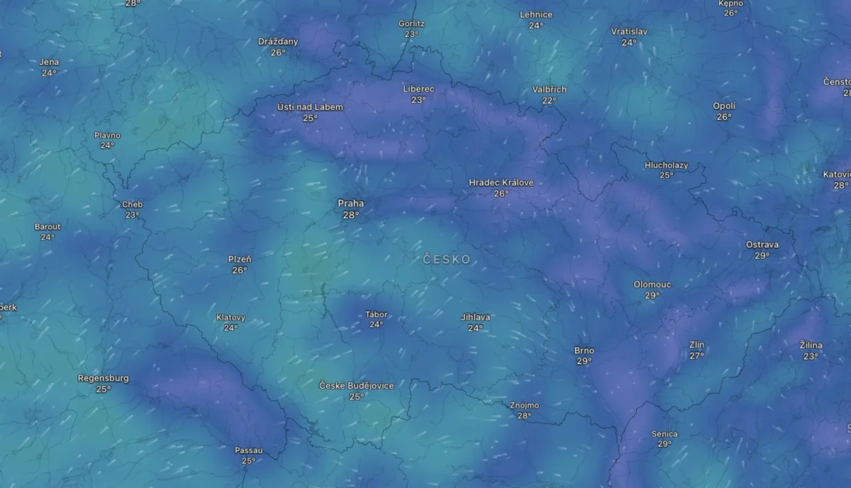 Snímek obrazovky 2026-07-30 v 153555 | TVGURU.cz Mapa počasí na úterý