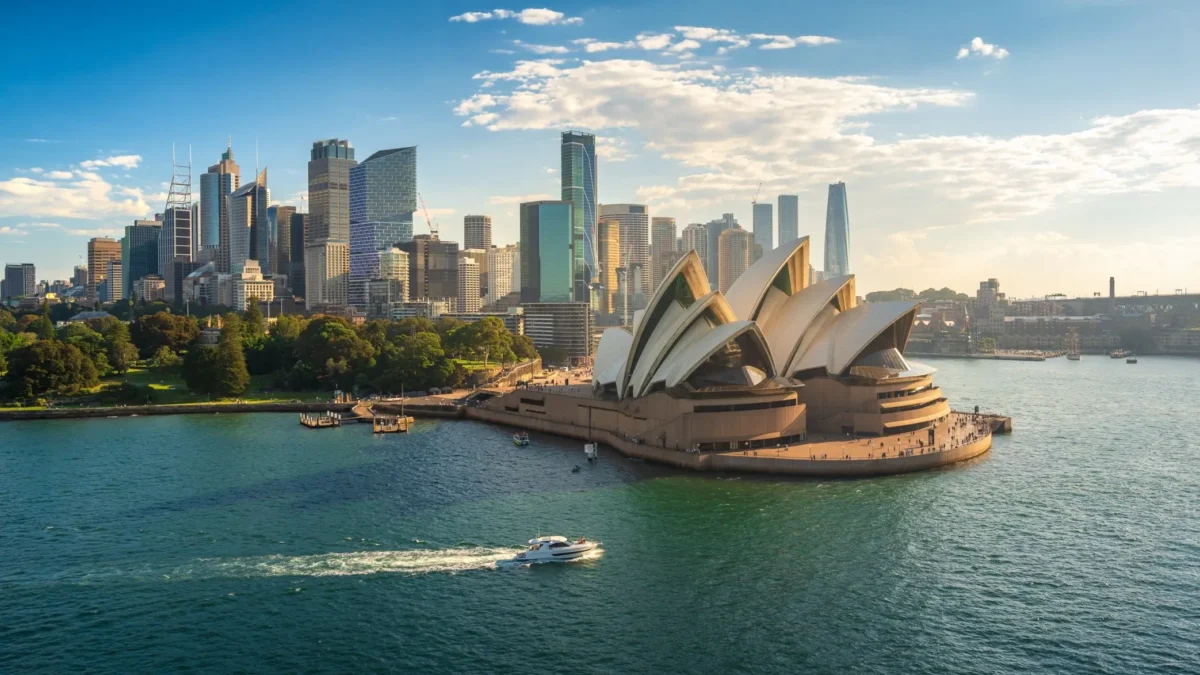 Austrálie, domy a voda