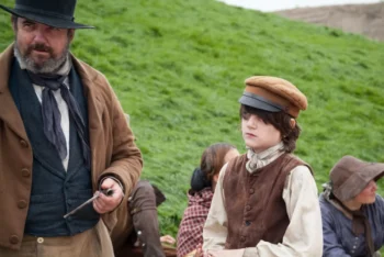 Scéna z historického filmu