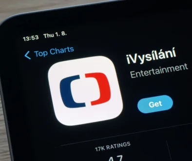 záběr na aplikaci iVysílání