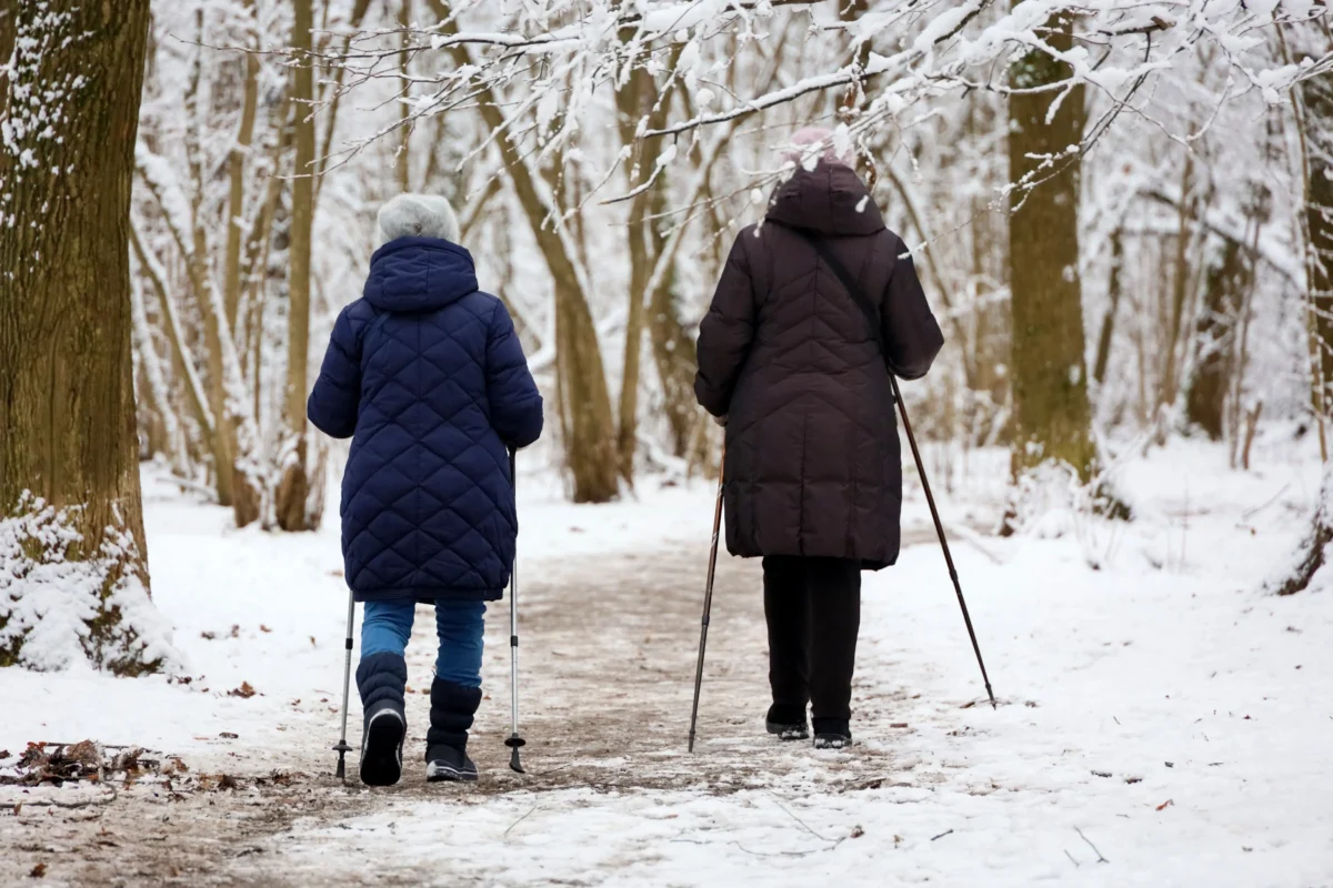 Hole lze využívat v létě i v zimě. Zdroj: Shutterstock | TVGURU.cz Senioři s holemi v zimě