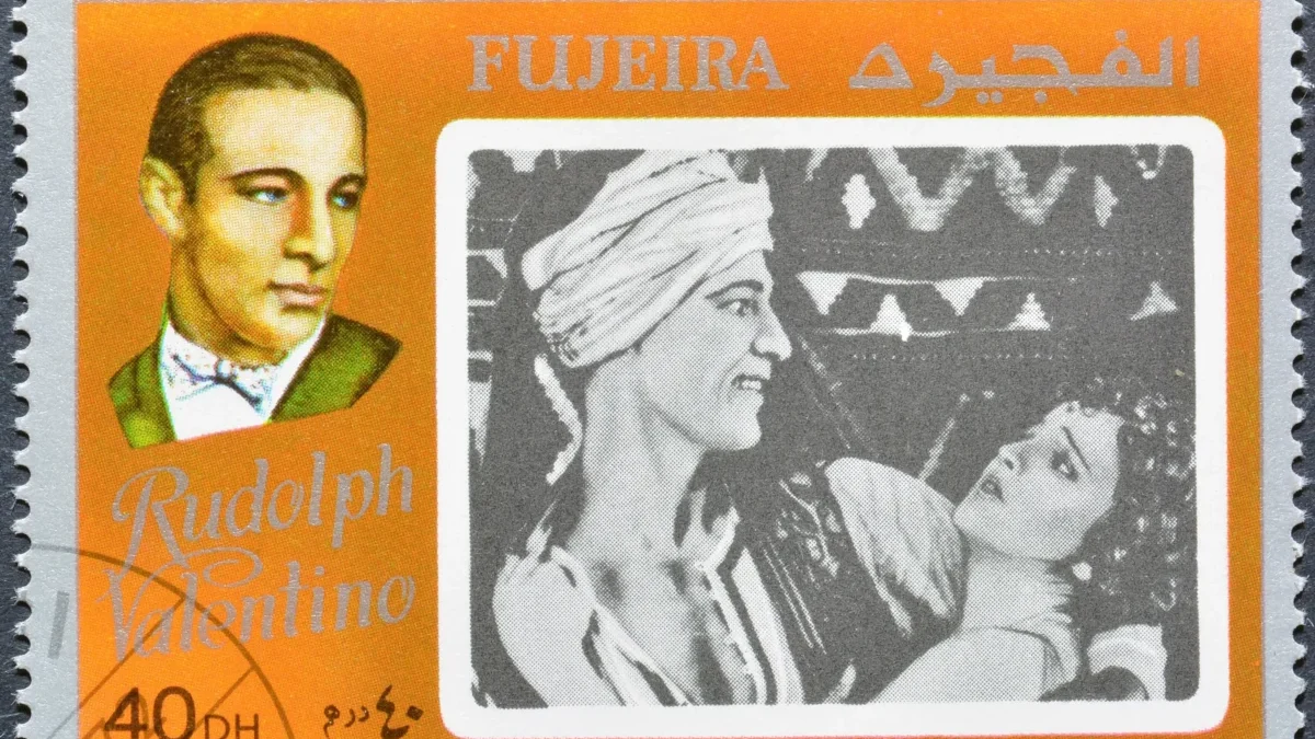 Rudolph Valentino na známce