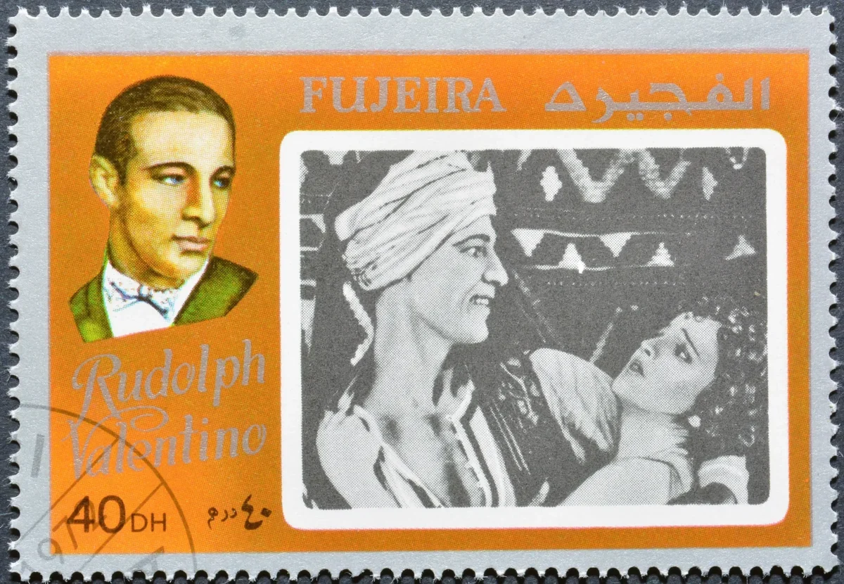 Rudolph Valentino na známce