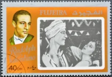 Rudolph Valentino na známce