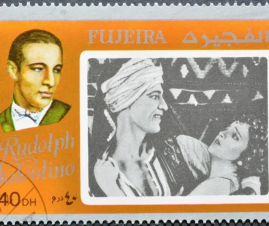 Rudolph Valentino na známce