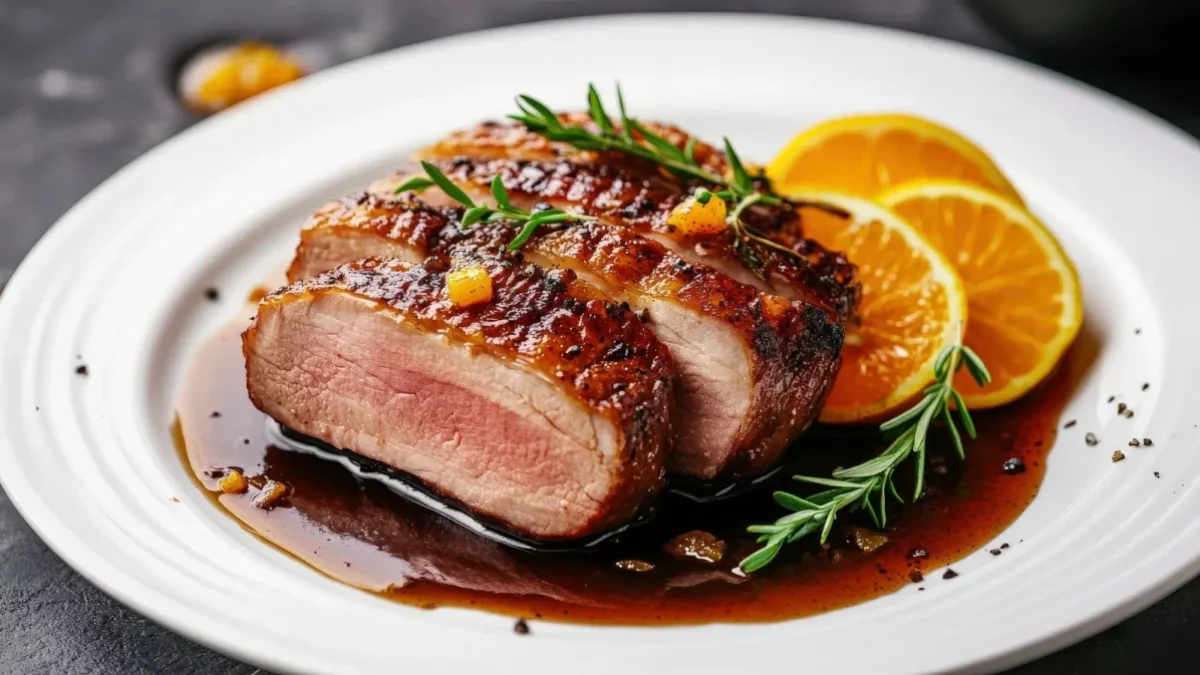 Kachna na talíři