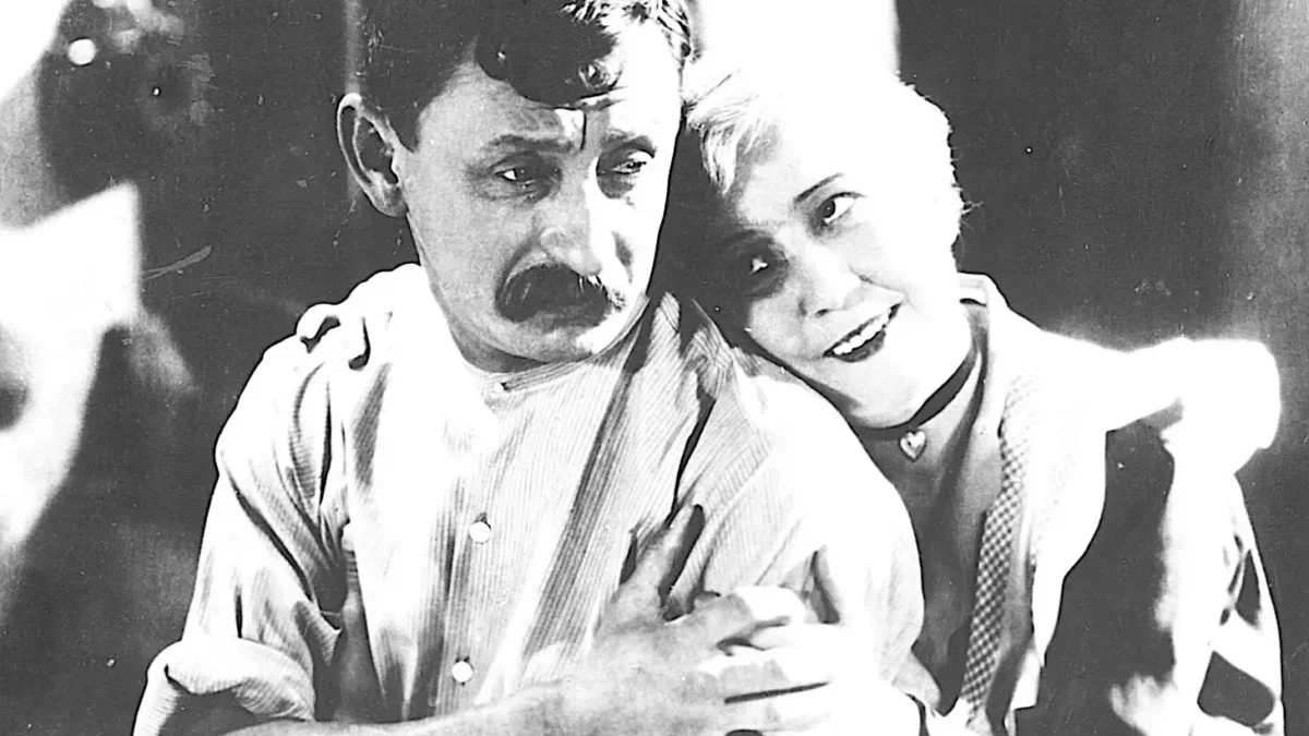 Herec Vlasta Burian a Růžena Šlemrová