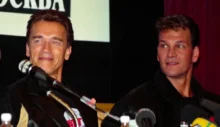Patrick Swayze a Arnold Schwarzenegger