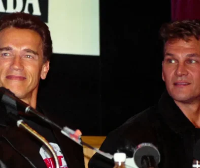 Patrick Swayze a Arnold Schwarzenegger