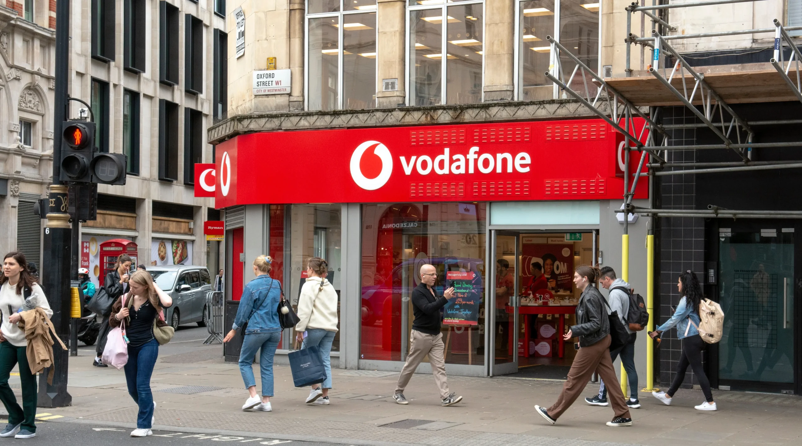 obchod s názvem Vodafone
