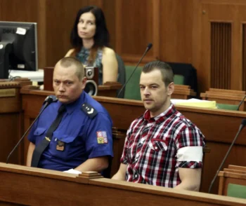 Petr Kramný u soudu v Ostravě